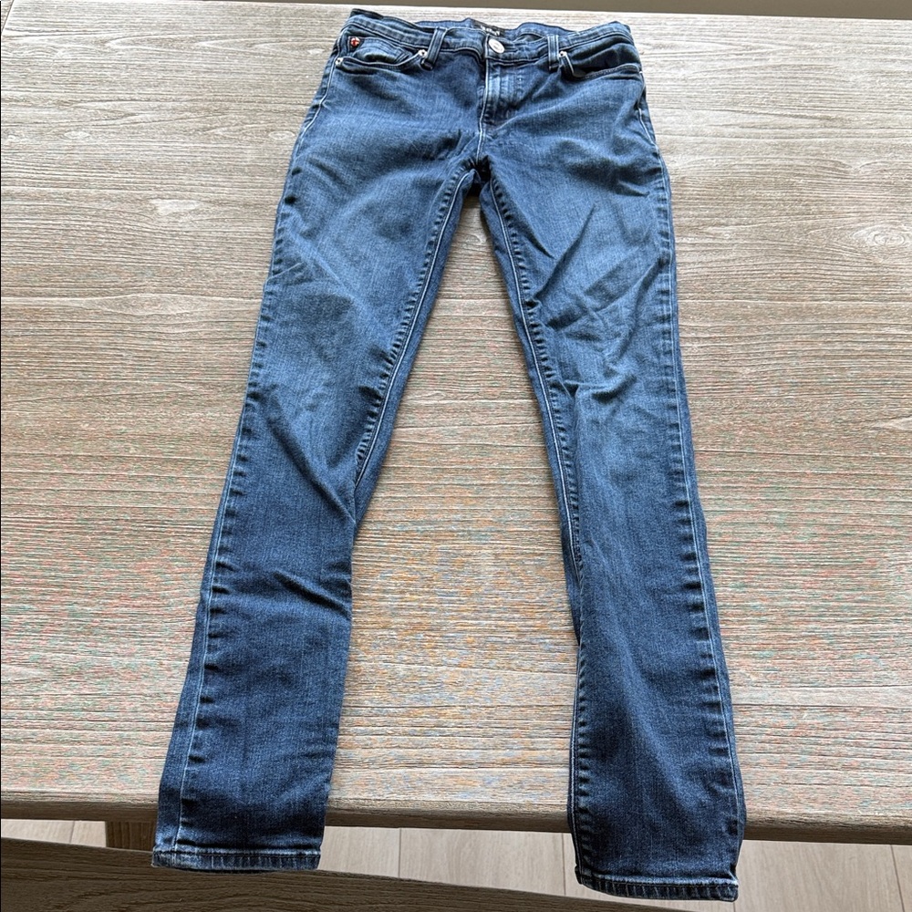 Hudson Shine Midrise Skinny Leg Jeans 27R